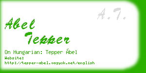 abel tepper business card